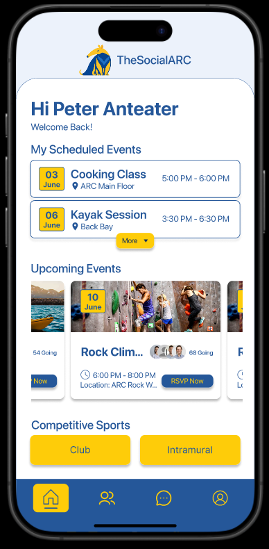 The SocialARC screen 1